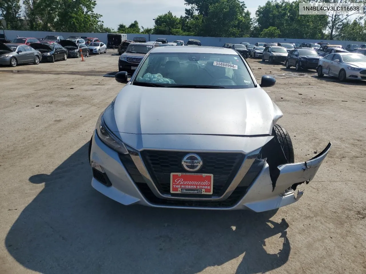 2020 Nissan Altima Sr VIN: 1N4BL4CV3LC116638 Lot: 55888994