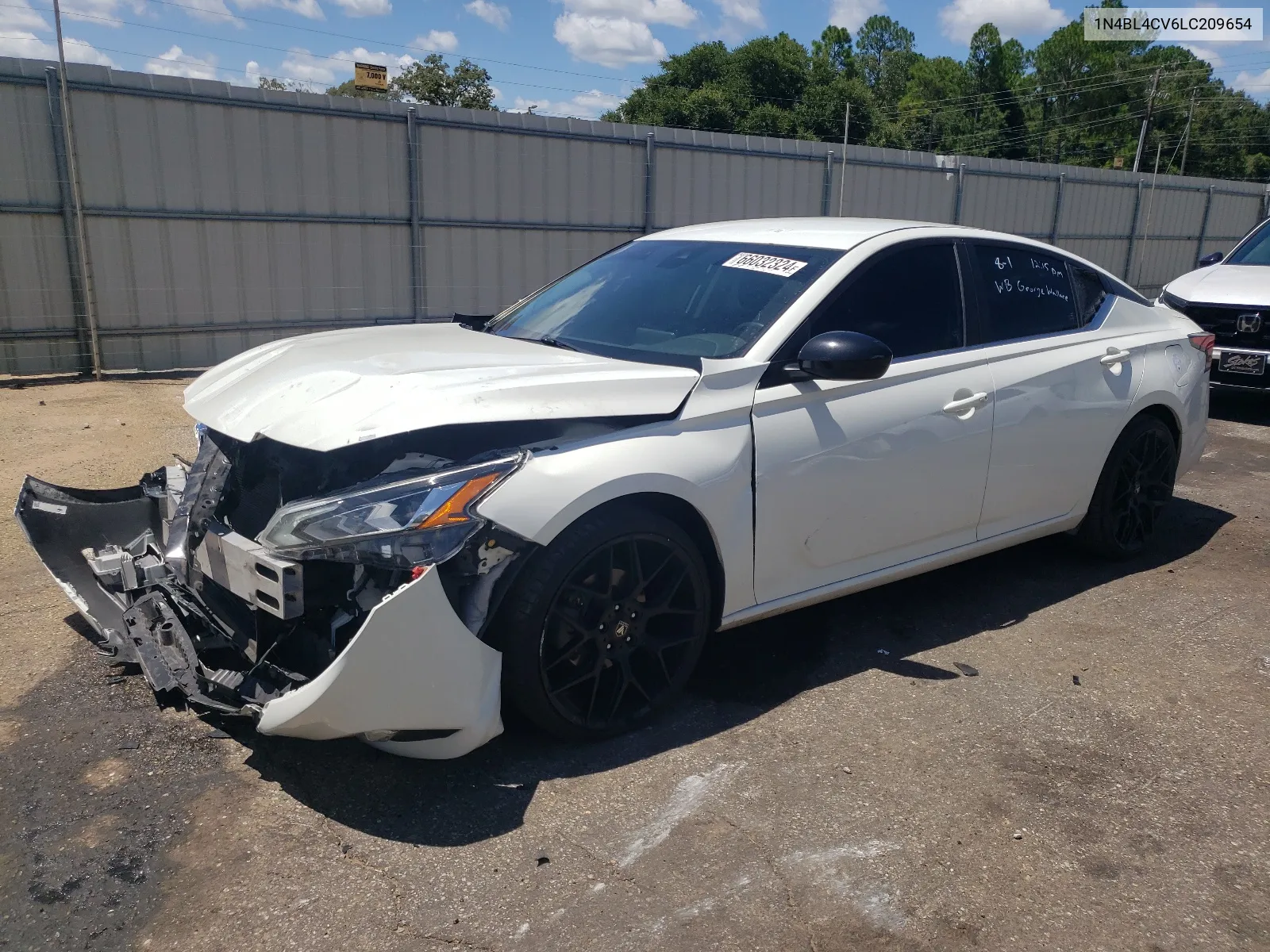 2020 Nissan Altima Sr VIN: 1N4BL4CV6LC209654 Lot: 66032324