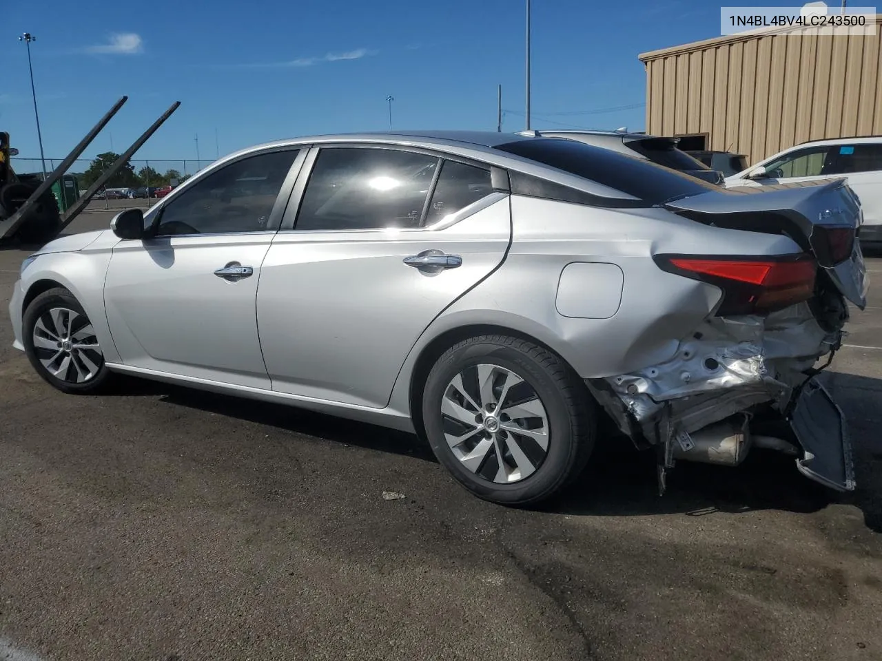 2020 Nissan Altima S VIN: 1N4BL4BV4LC243500 Lot: 66957534