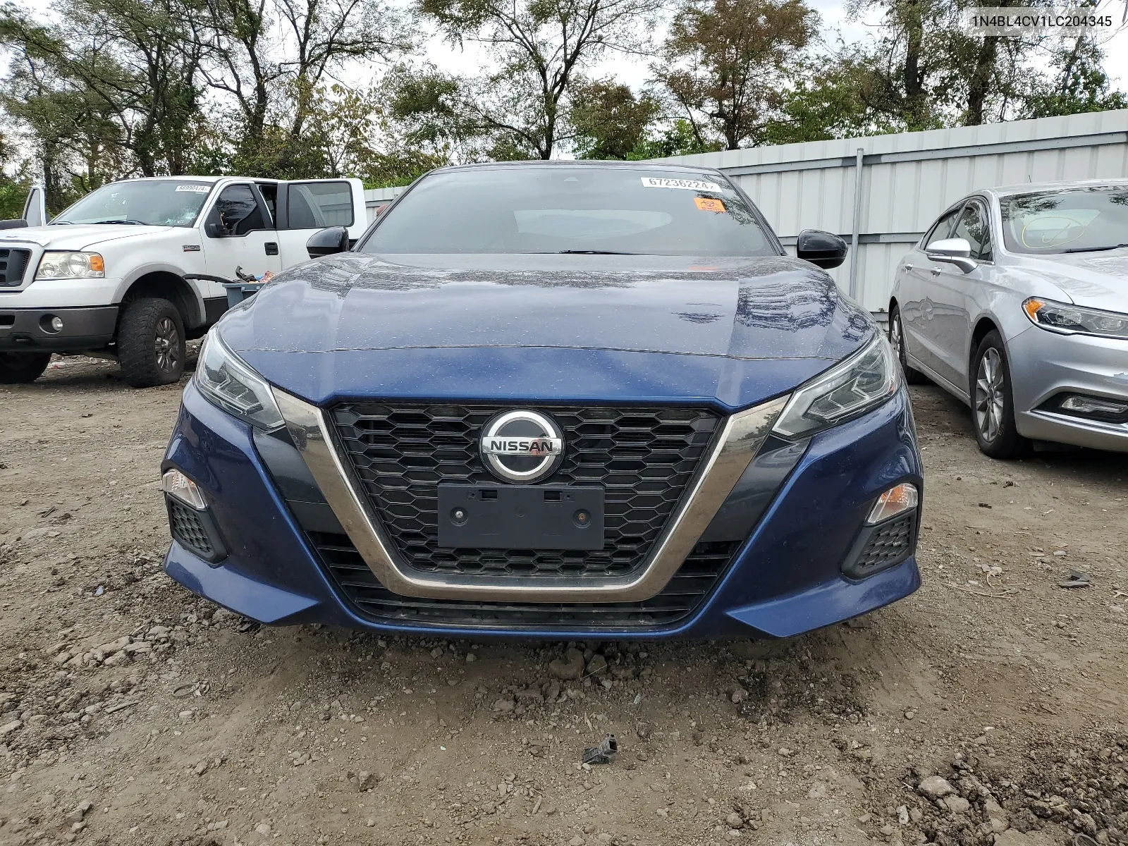 2020 Nissan Altima Sr VIN: 1N4BL4CV1LC204345 Lot: 67236224