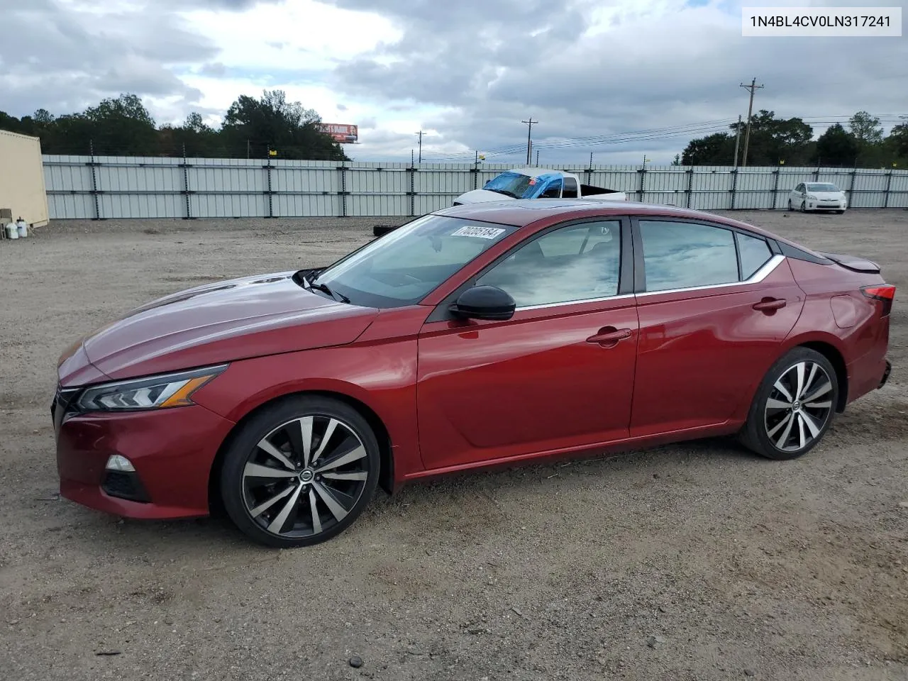 2020 Nissan Altima Sr VIN: 1N4BL4CV0LN317241 Lot: 70205184