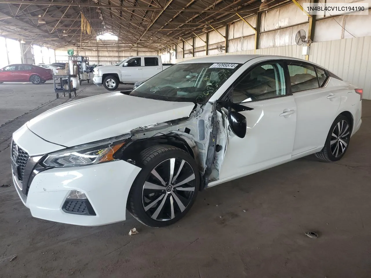 2020 Nissan Altima Sr VIN: 1N4BL4CV1LC194190 Lot: 71095574