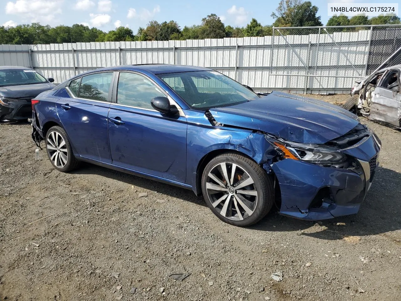 2020 Nissan Altima Sr VIN: 1N4BL4CWXLC175274 Lot: 71187484