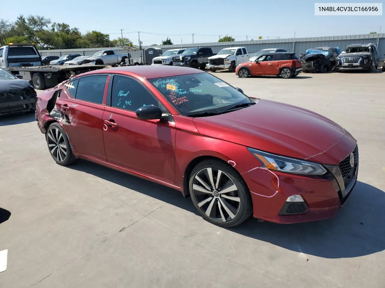 2020 Nissan Altima Sr VIN: 1N4BL4CV3LC166956 Lot: 71451914