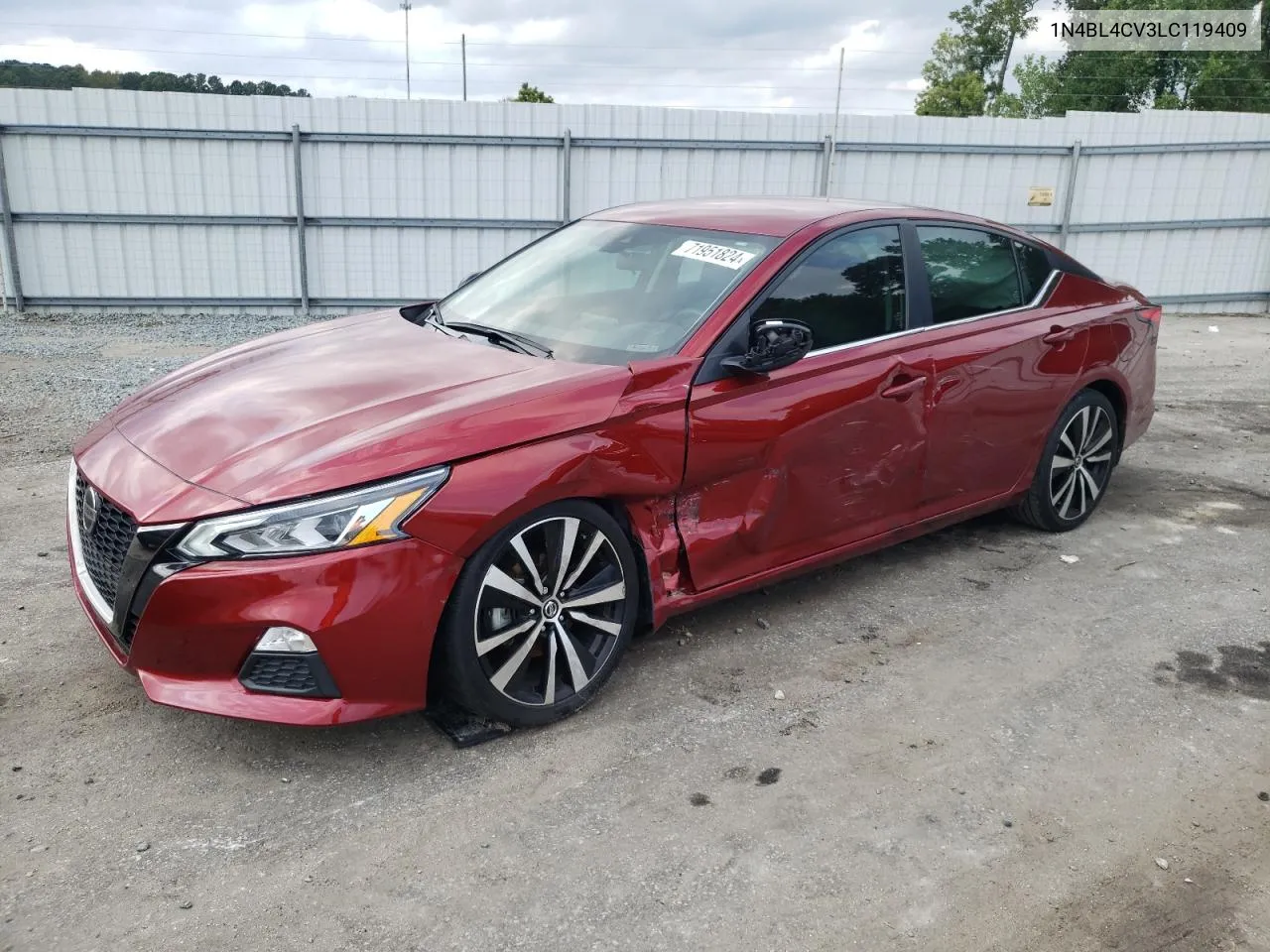 2020 Nissan Altima Sr VIN: 1N4BL4CV3LC119409 Lot: 71951824