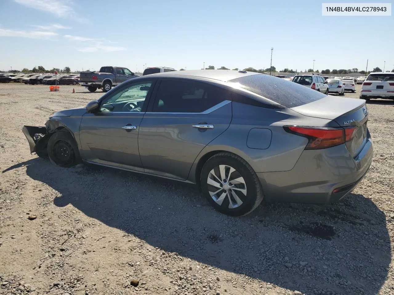 2020 Nissan Altima S VIN: 1N4BL4BV4LC278943 Lot: 72271234