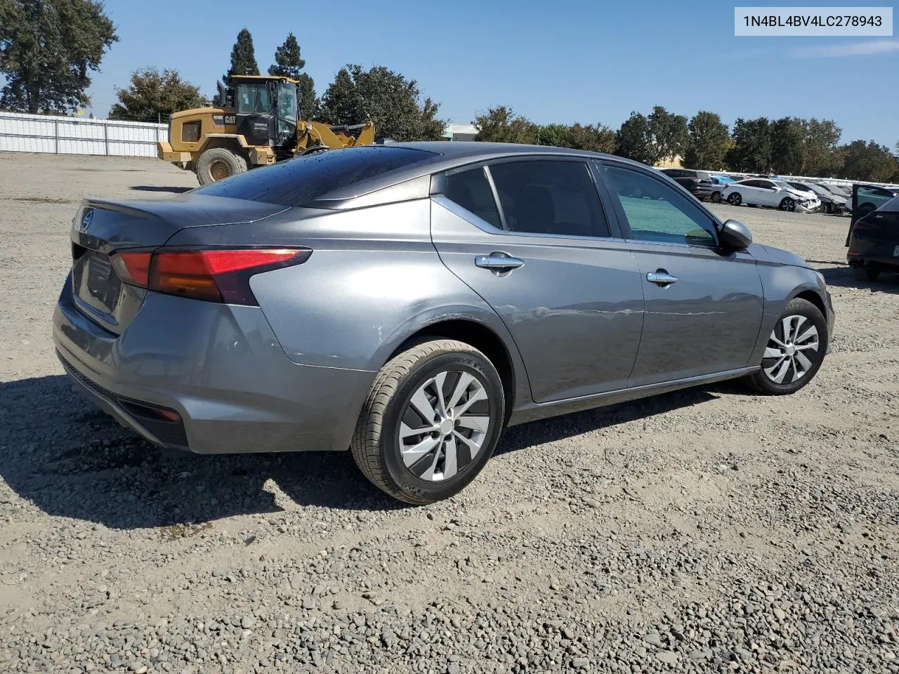 2020 Nissan Altima S VIN: 1N4BL4BV4LC278943 Lot: 72271234