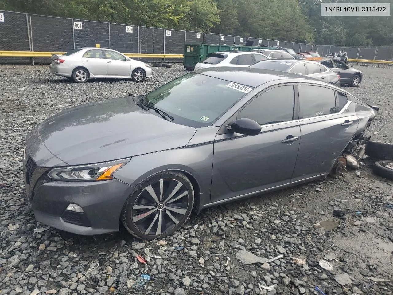 1N4BL4CV1LC115472 2020 Nissan Altima Sr