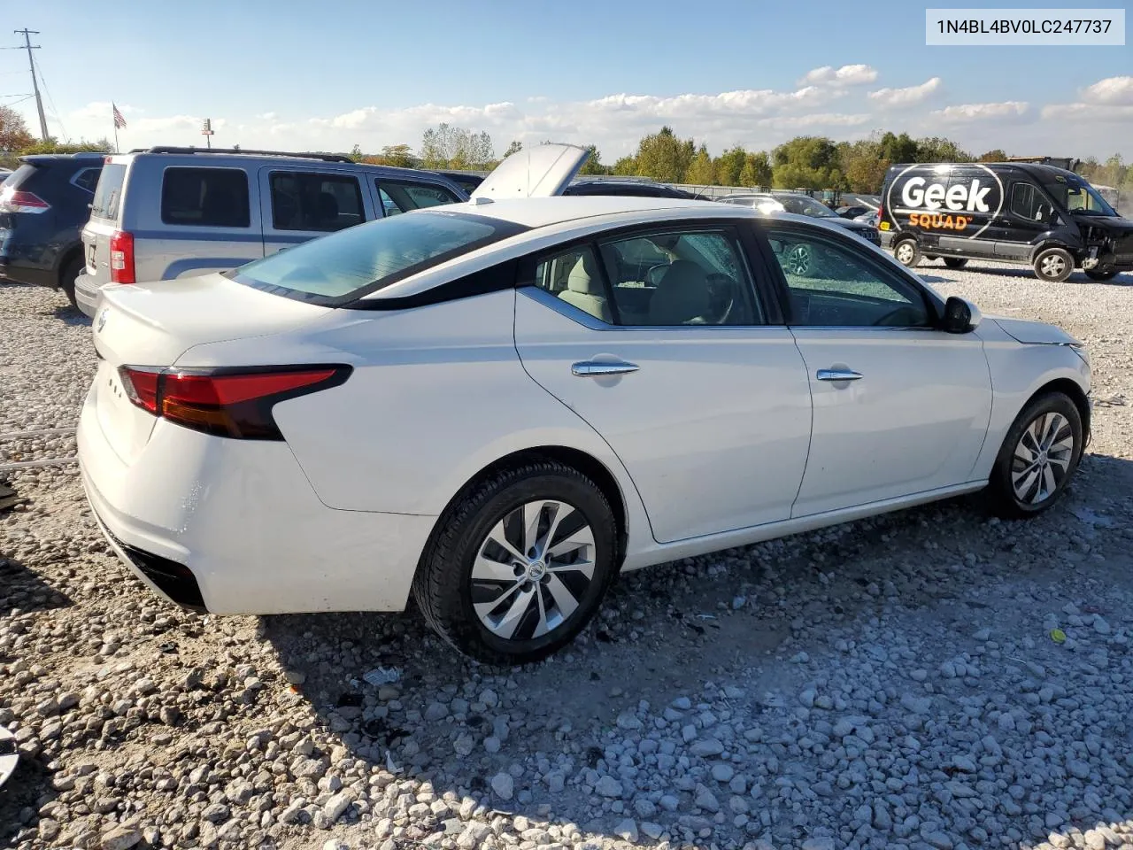 2020 Nissan Altima S VIN: 1N4BL4BV0LC247737 Lot: 73195134