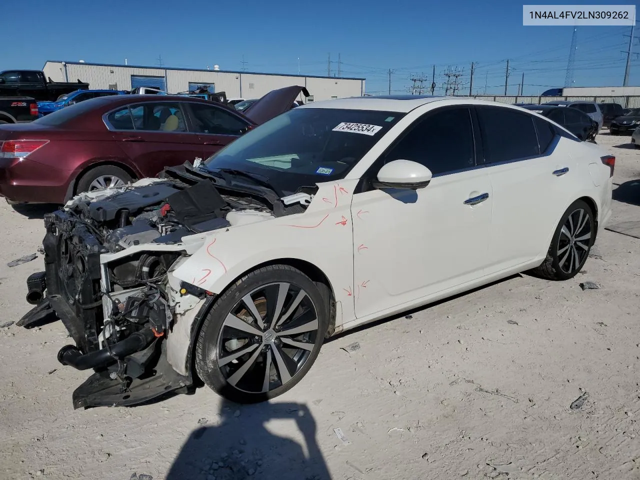 2020 Nissan Altima Platinum VIN: 1N4AL4FV2LN309262 Lot: 73425534