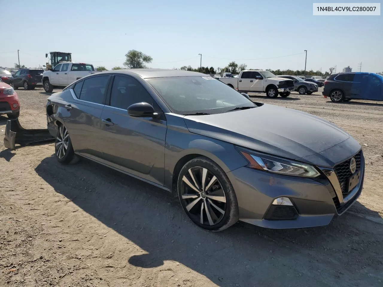 2020 Nissan Altima Sr VIN: 1N4BL4CV9LC280007 Lot: 75625454