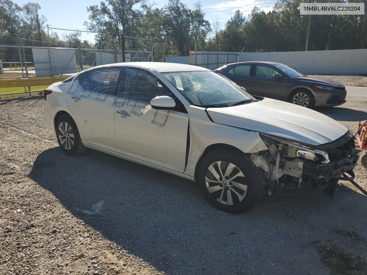 2020 Nissan Altima S VIN: 1N4BL4BV6LC220204 Lot: 76943324