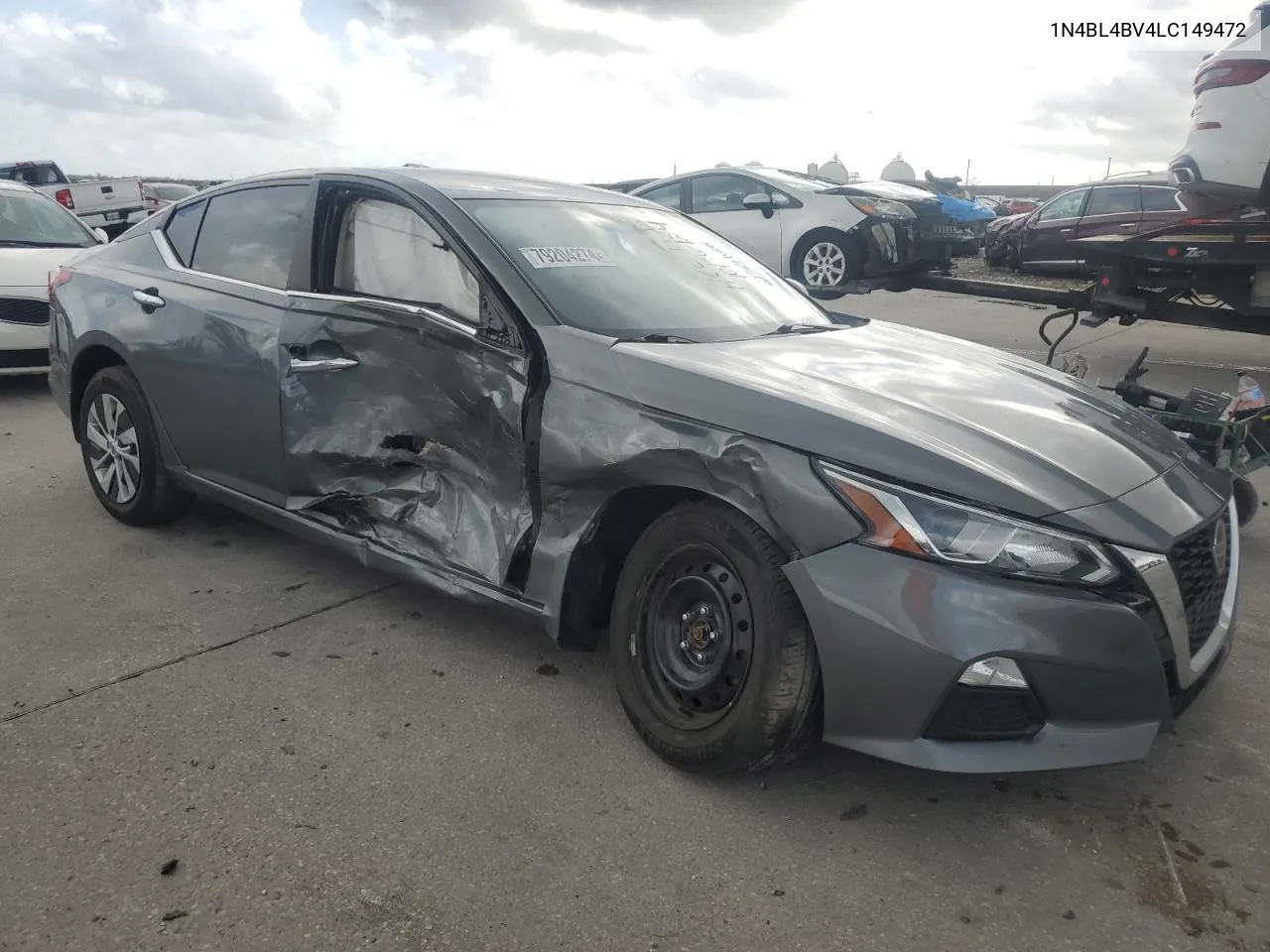 2020 Nissan Altima S VIN: 1N4BL4BV4LC149472 Lot: 79204274