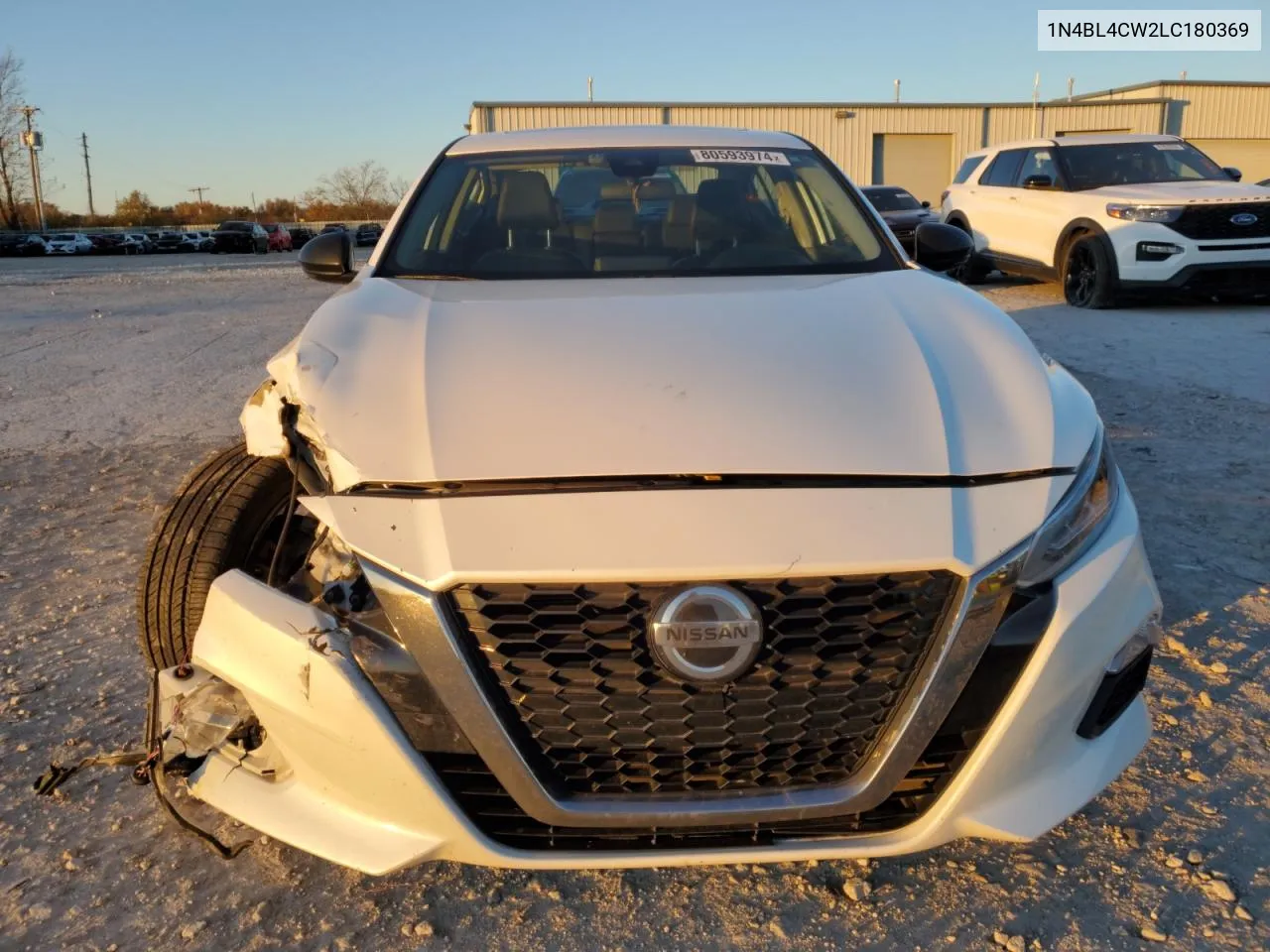 2020 Nissan Altima Sr VIN: 1N4BL4CW2LC180369 Lot: 80593974