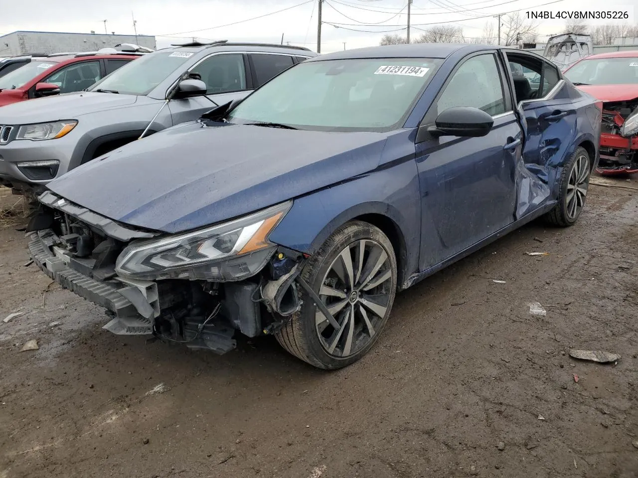 2021 Nissan Altima Sr VIN: 1N4BL4CV8MN305226 Lot: 41231194