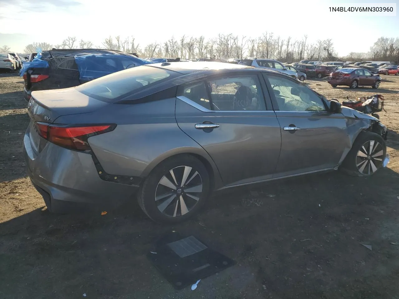 1N4BL4DV6MN303960 2021 Nissan Altima Sv