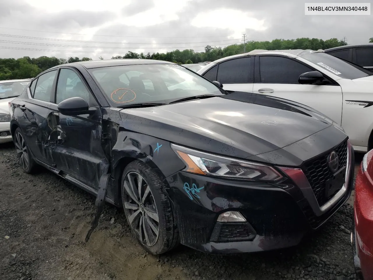 2021 Nissan Altima Sr VIN: 1N4BL4CV3MN340448 Lot: 49274754