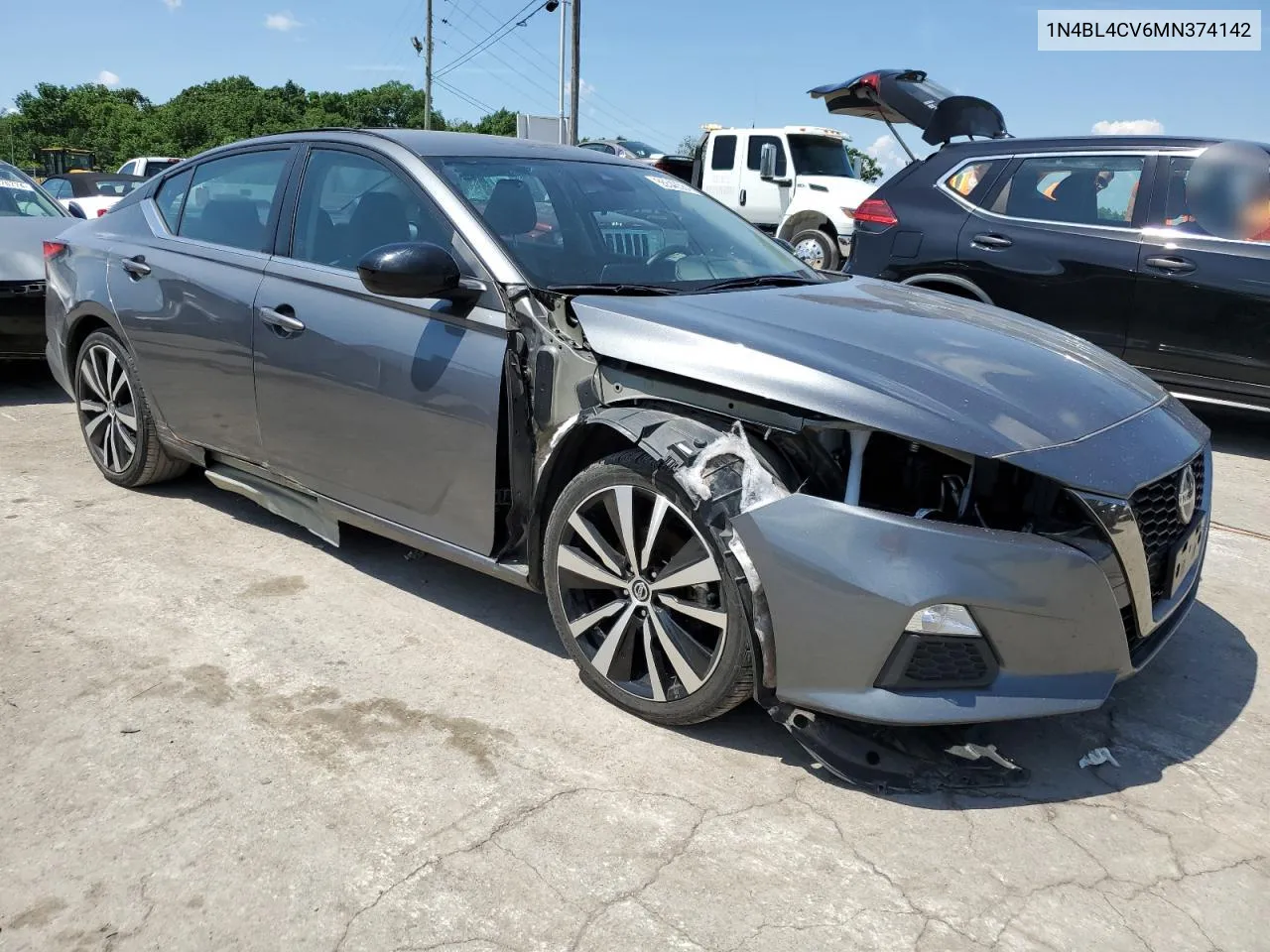 2021 Nissan Altima Sr VIN: 1N4BL4CV6MN374142 Lot: 55548584