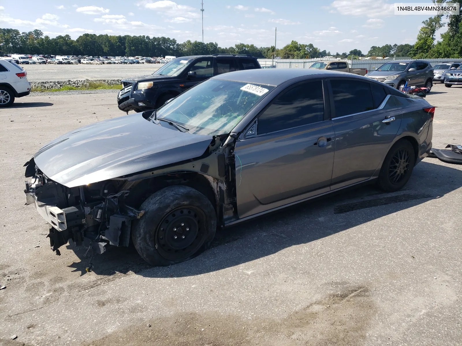 2021 Nissan Altima S VIN: 1N4BL4BV4MN346874 Lot: 65578124