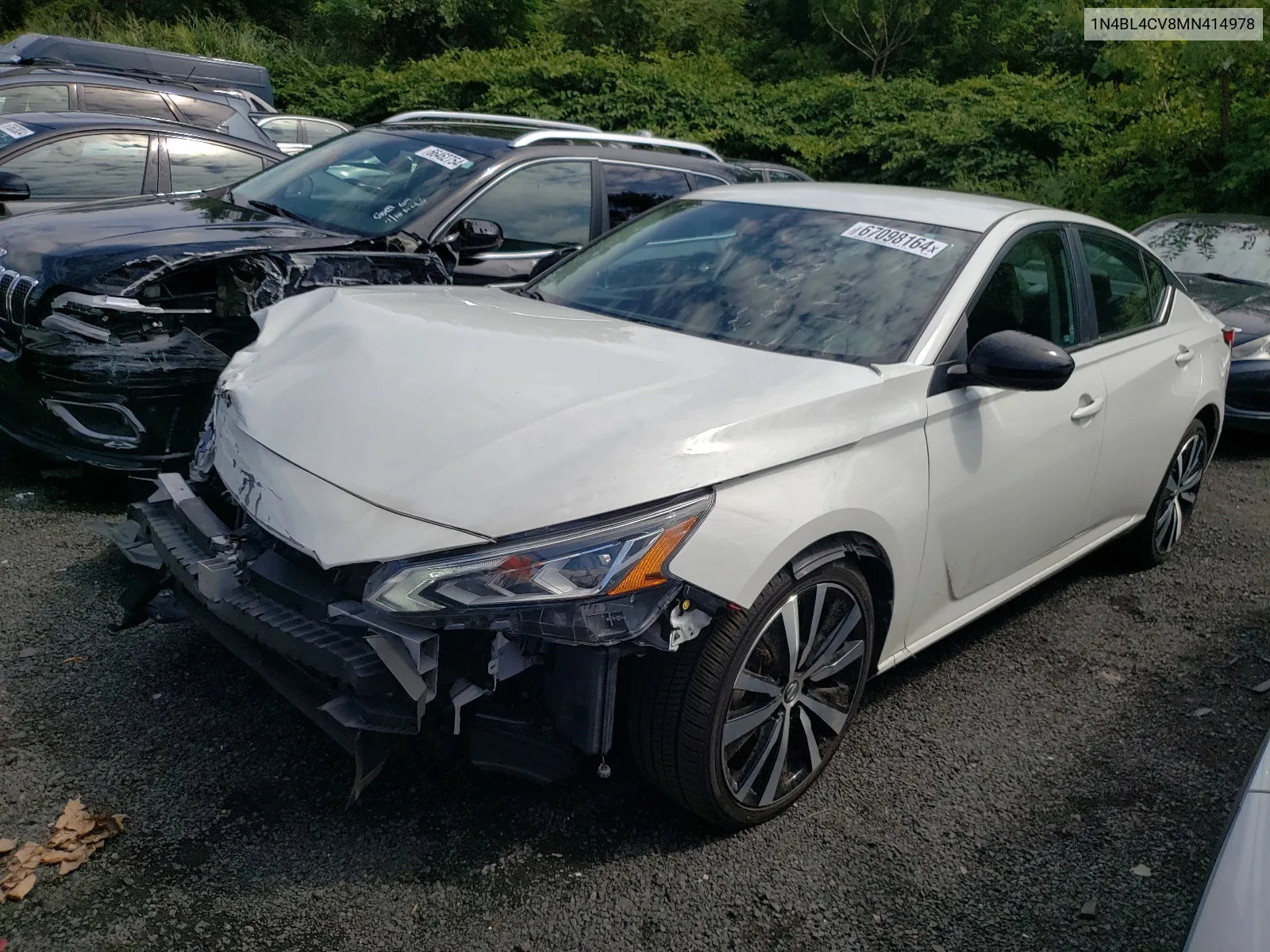 2021 Nissan Altima Sr VIN: 1N4BL4CV8MN414978 Lot: 67098164