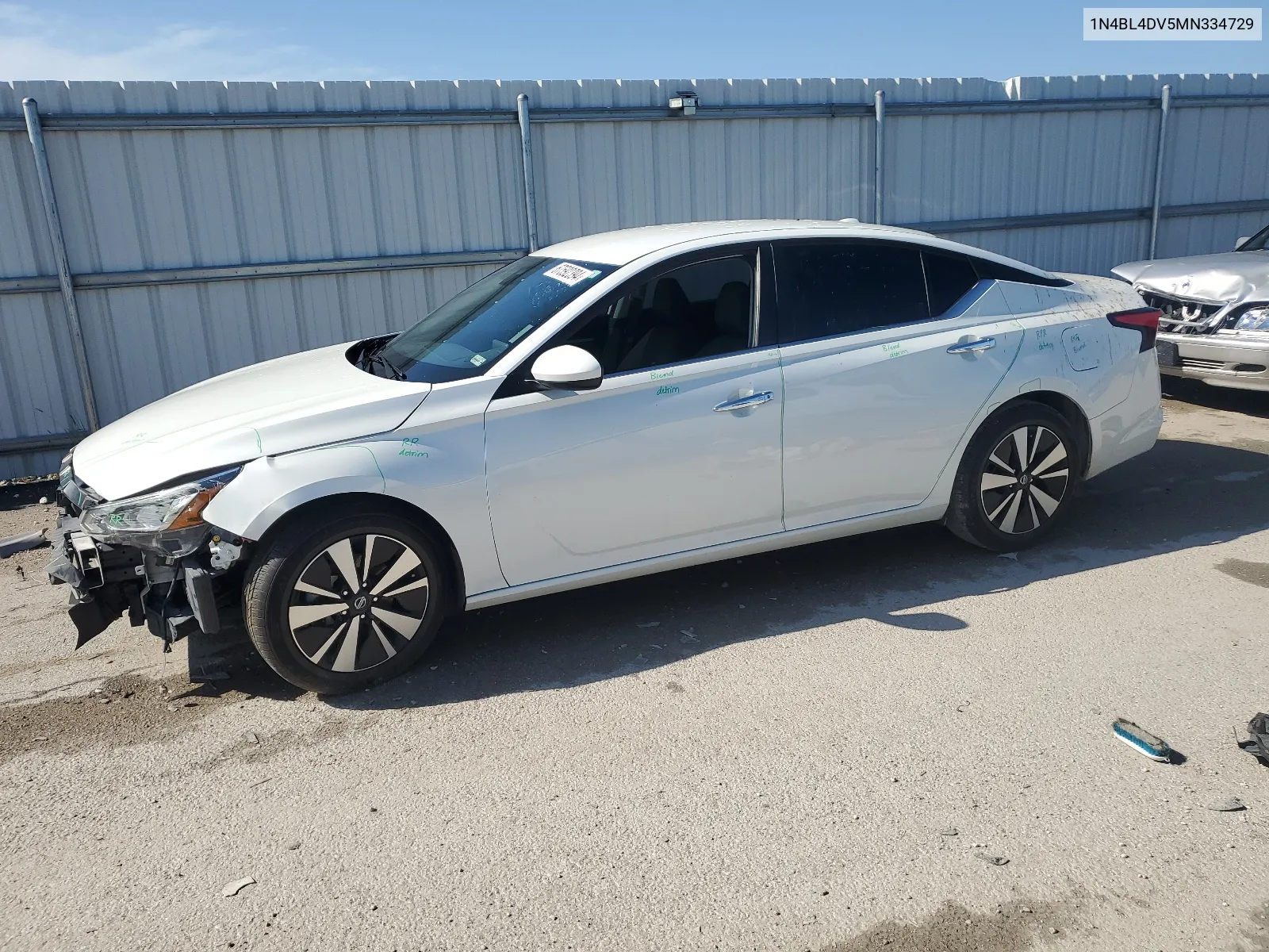 2021 Nissan Altima Sv VIN: 1N4BL4DV5MN334729 Lot: 67592394