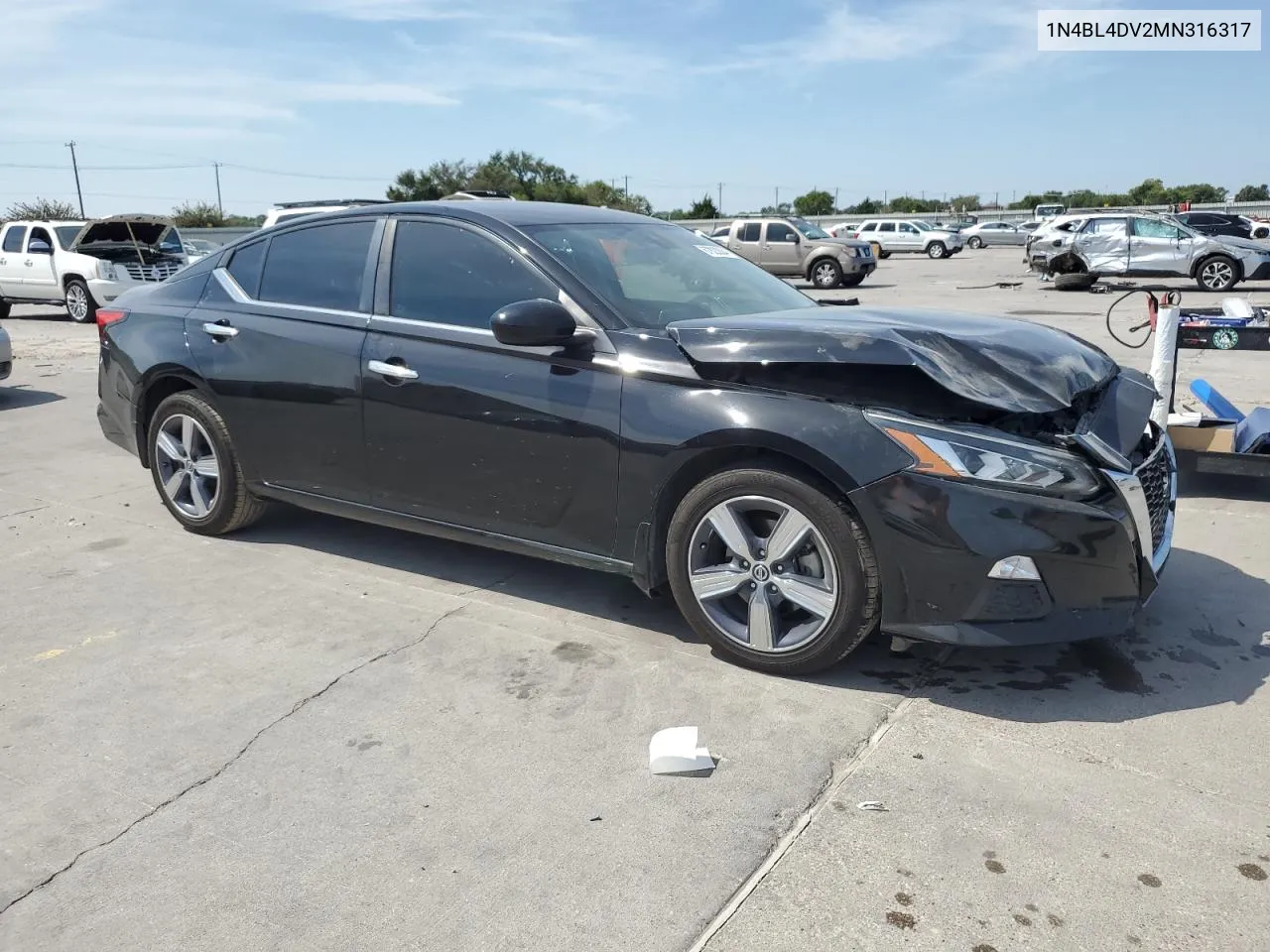 2021 Nissan Altima Sv VIN: 1N4BL4DV2MN316317 Lot: 67820804