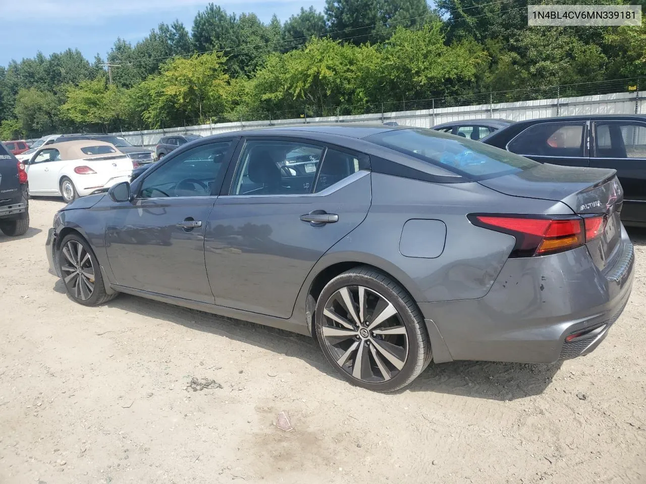 1N4BL4CV6MN339181 2021 Nissan Altima Sr