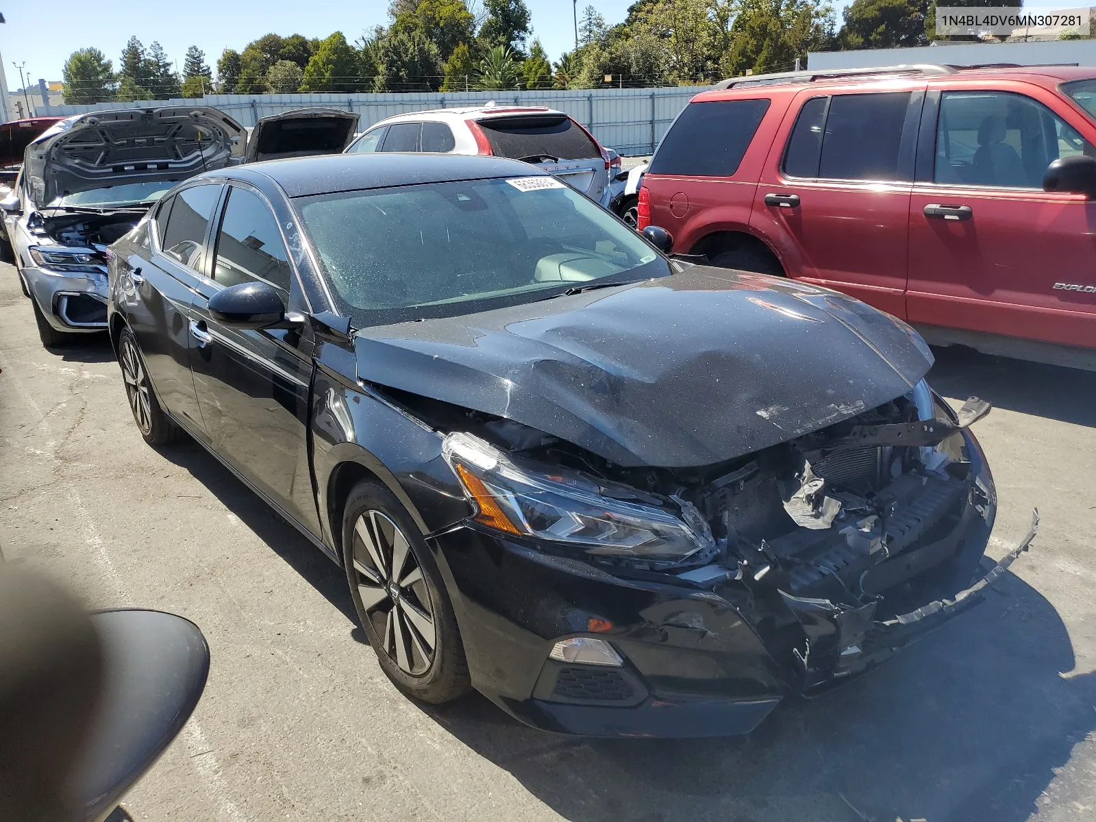 2021 Nissan Altima Sv VIN: 1N4BL4DV6MN307281 Lot: 68358854