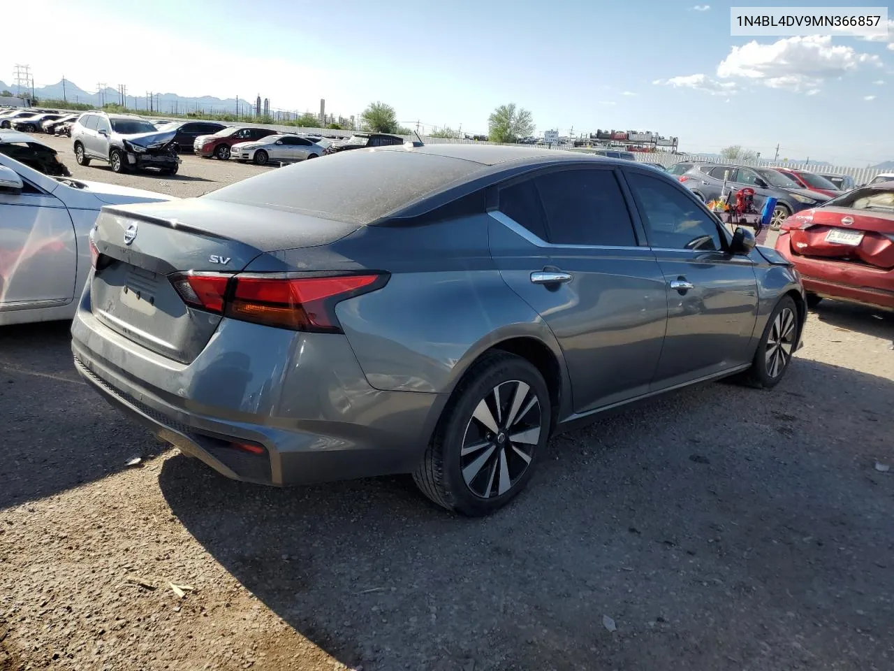 2021 Nissan Altima Sv VIN: 1N4BL4DV9MN366857 Lot: 69070924