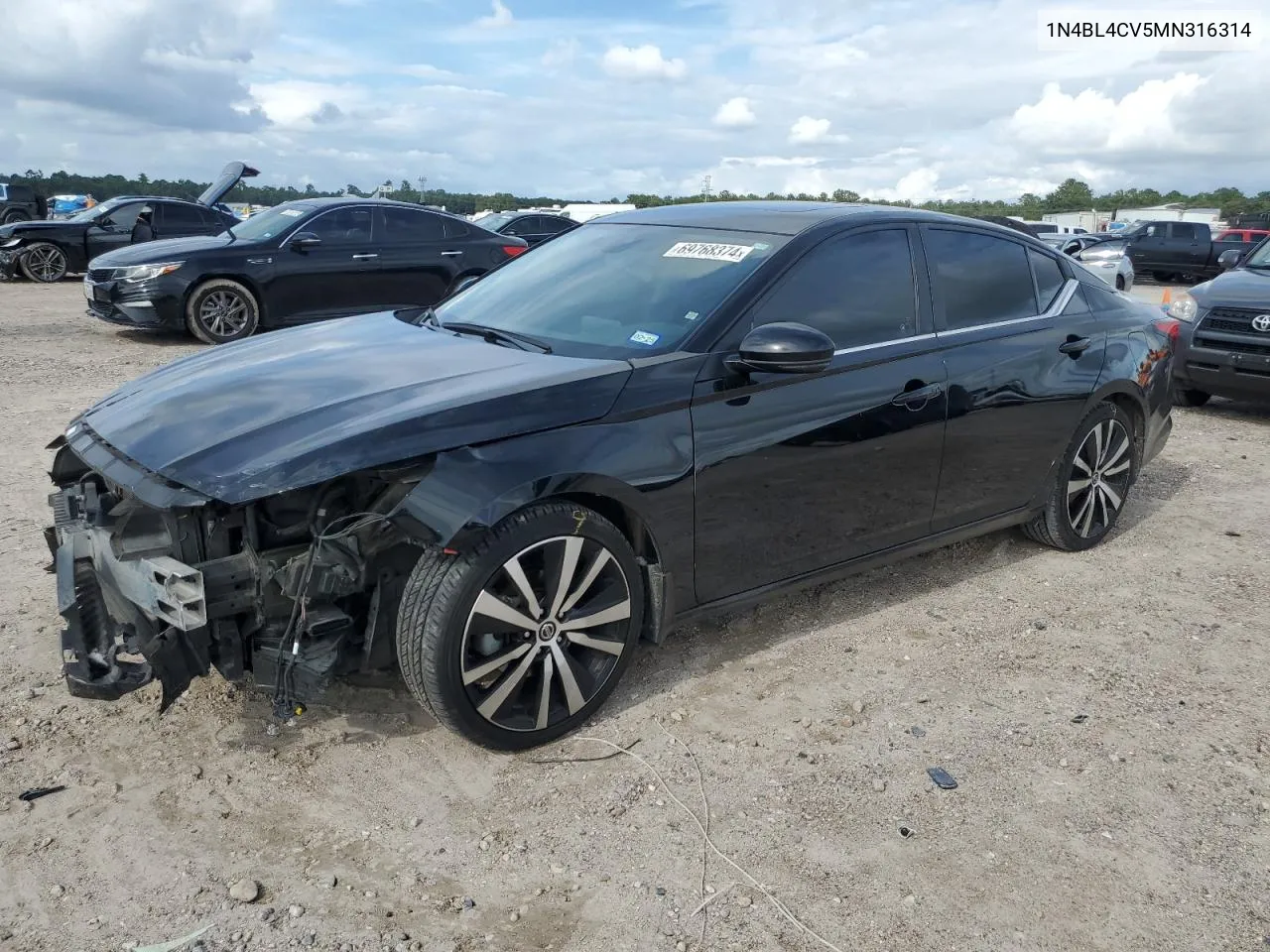 2021 Nissan Altima Sr VIN: 1N4BL4CV5MN316314 Lot: 69768374