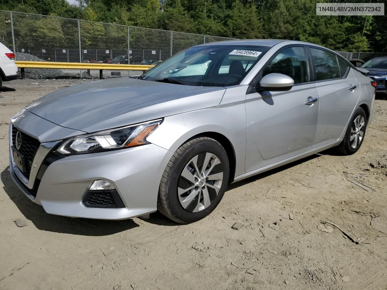 2021 Nissan Altima S VIN: 1N4BL4BV2MN372342 Lot: 70428964