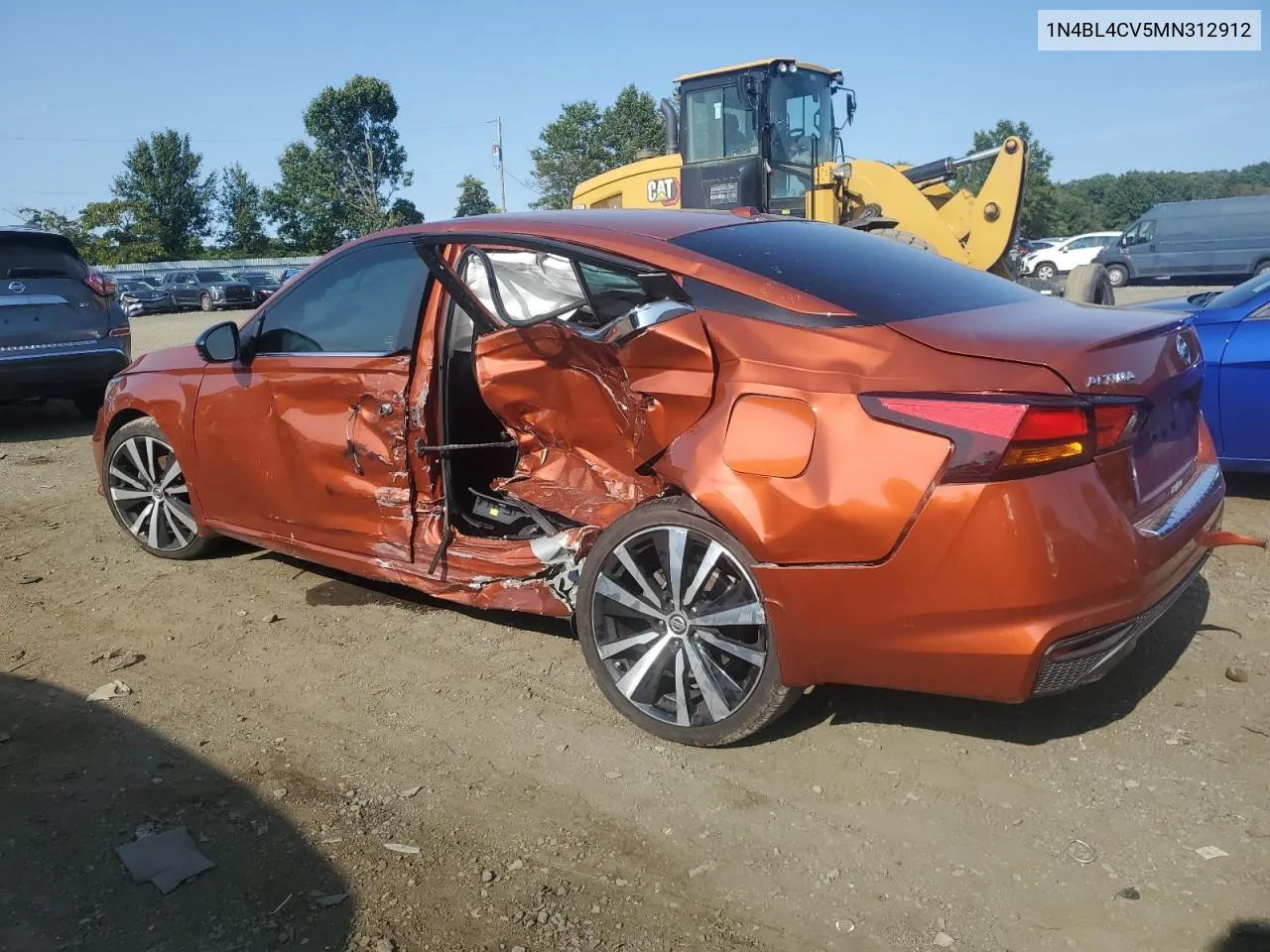 2021 Nissan Altima Sr VIN: 1N4BL4CV5MN312912 Lot: 70950754