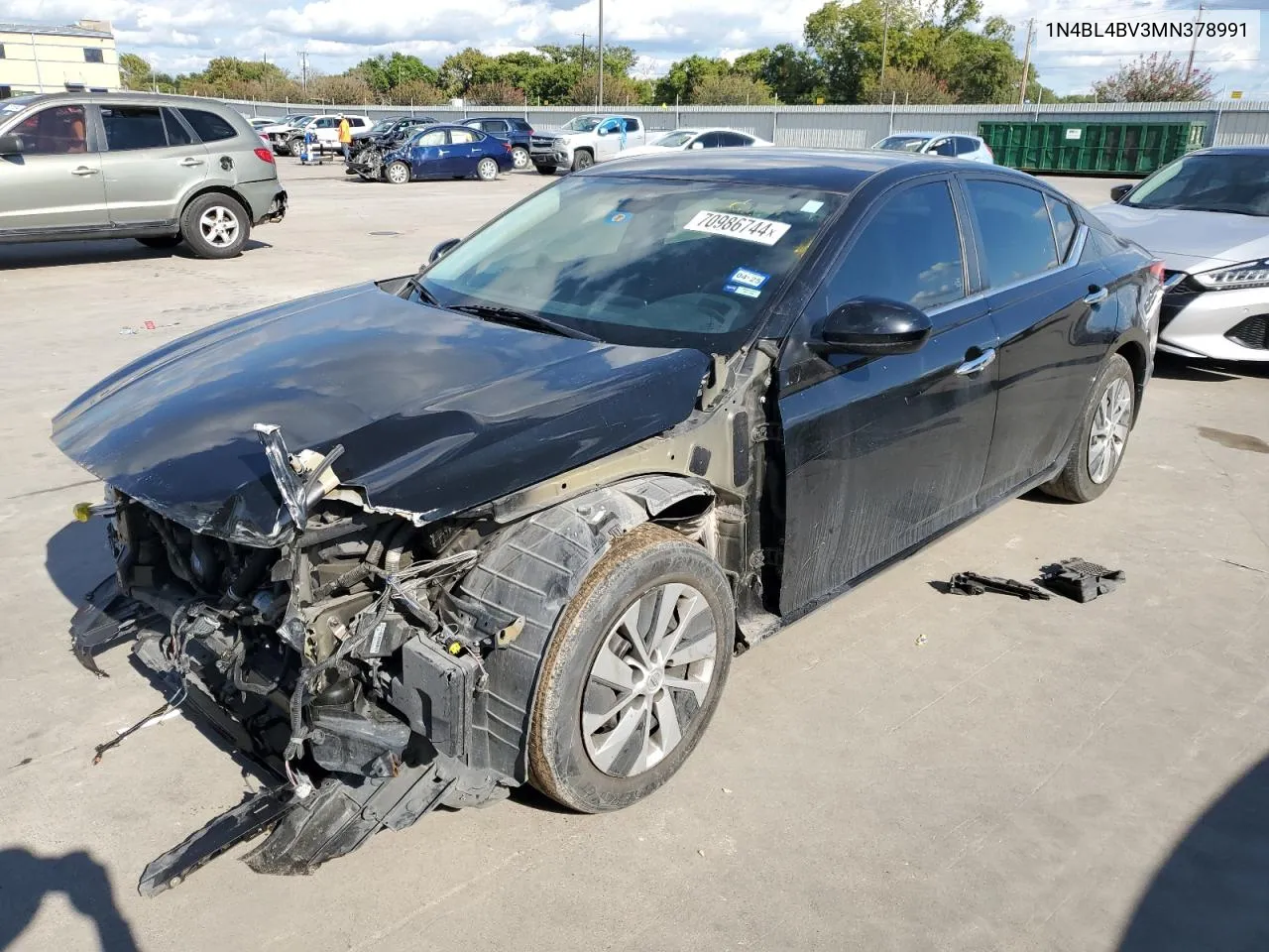 2021 Nissan Altima S VIN: 1N4BL4BV3MN378991 Lot: 70986744