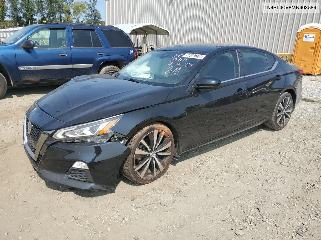 1N4BL4CV8MN403589 2021 Nissan Altima Sr