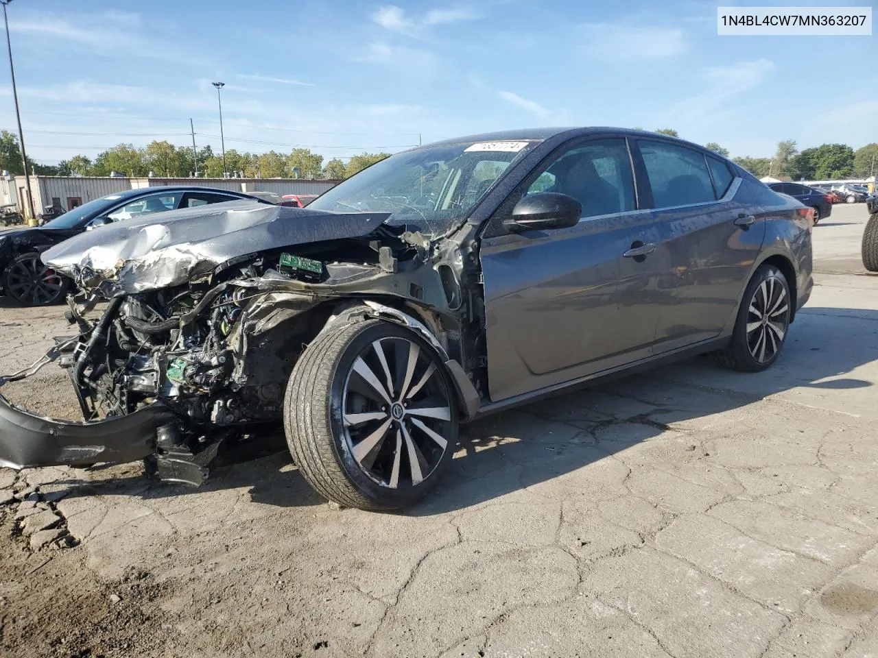 2021 Nissan Altima Sr VIN: 1N4BL4CW7MN363207 Lot: 71357774