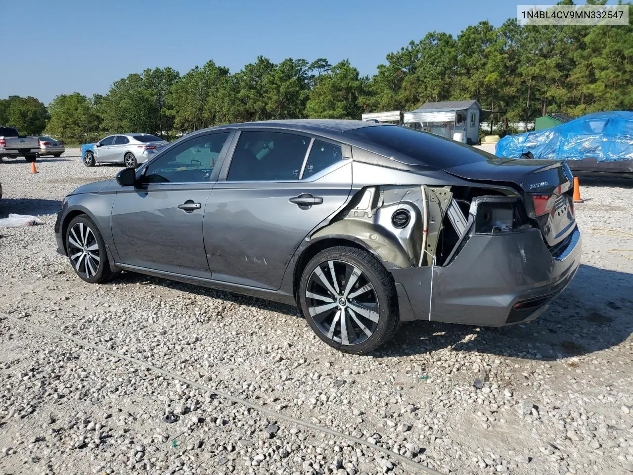 2021 Nissan Altima Sr VIN: 1N4BL4CV9MN332547 Lot: 71366754