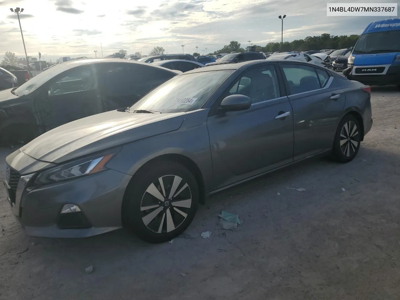 2021 Nissan Altima Sv VIN: 1N4BL4DW7MN337687 Lot: 71412284