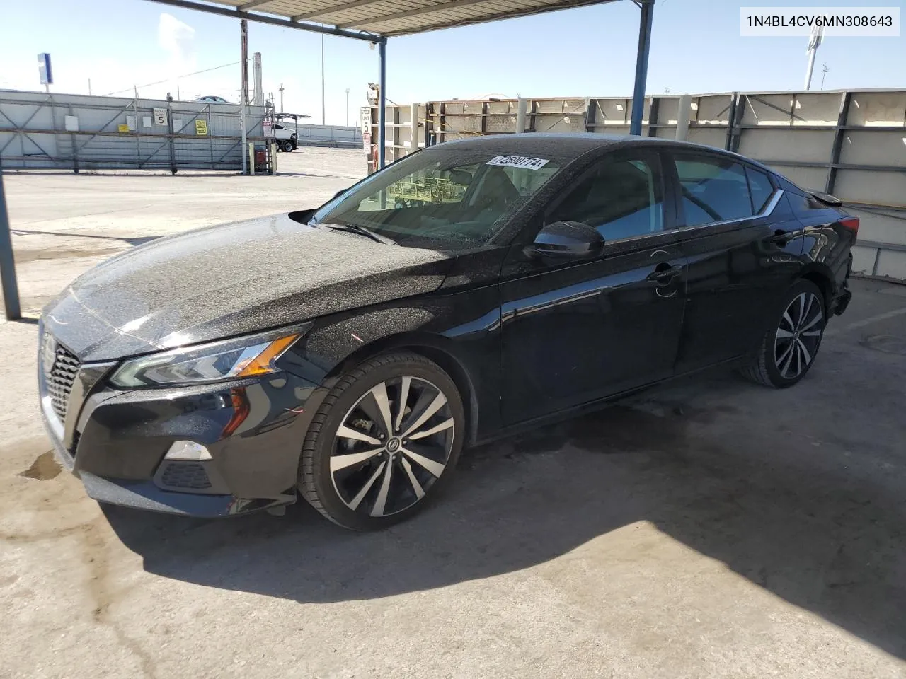 2021 Nissan Altima Sr VIN: 1N4BL4CV6MN308643 Lot: 72500774