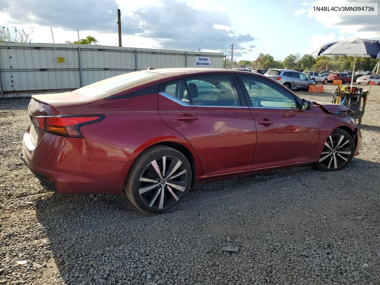 1N4BL4CV3MN394736 2021 Nissan Altima Sr