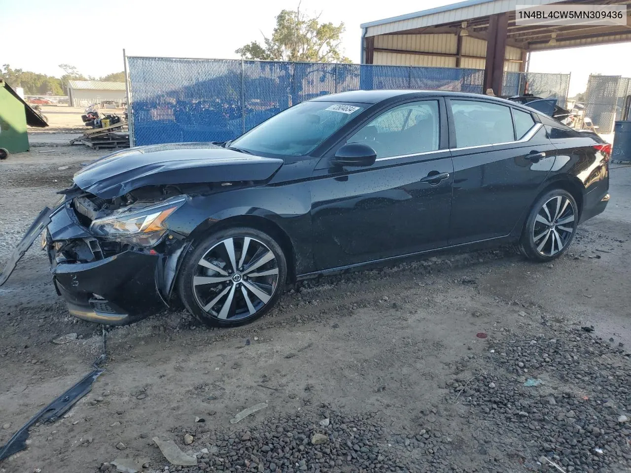 2021 Nissan Altima Sr VIN: 1N4BL4CW5MN309436 Lot: 72804634