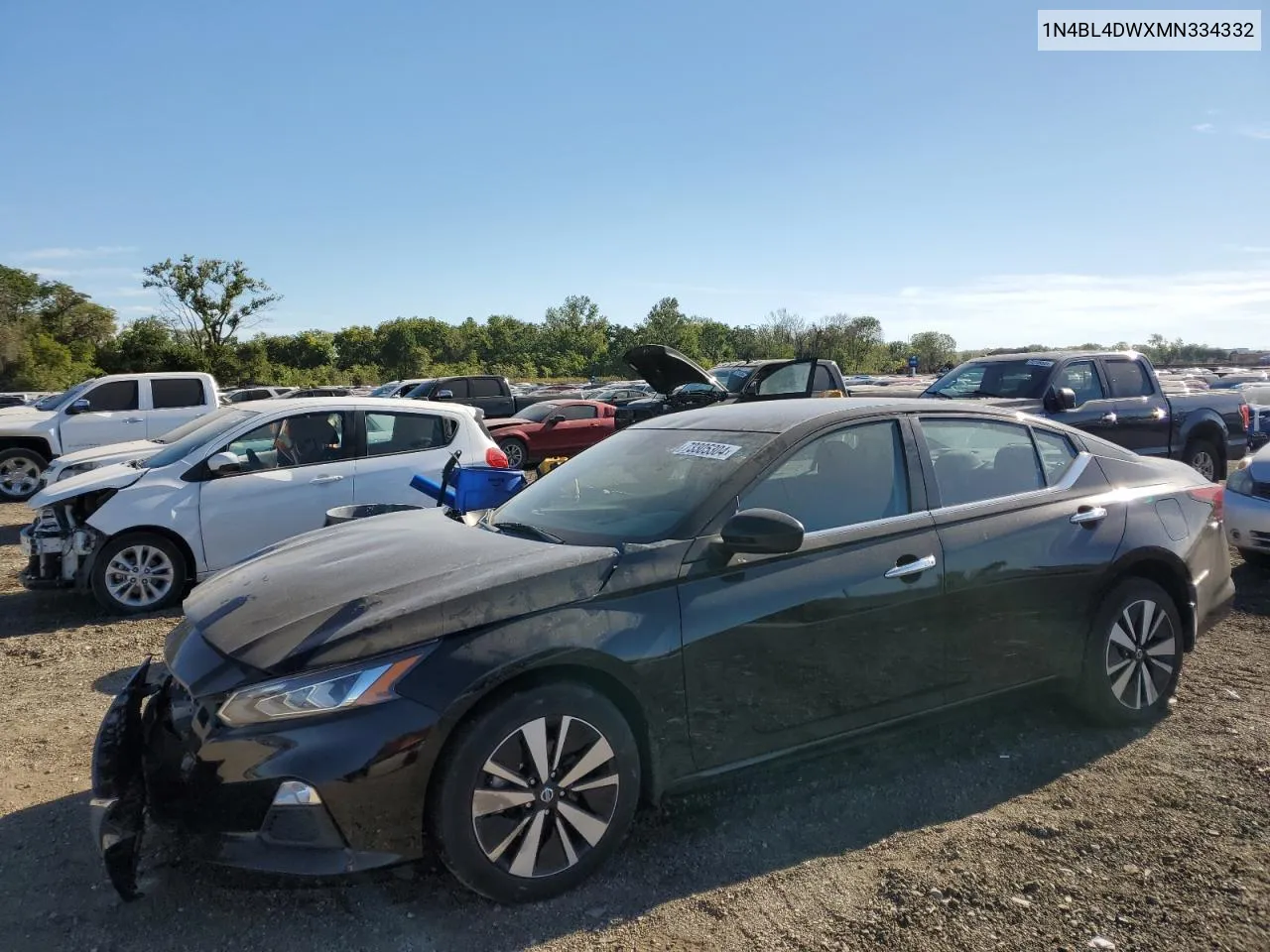 2021 Nissan Altima Sv VIN: 1N4BL4DWXMN334332 Lot: 73305304