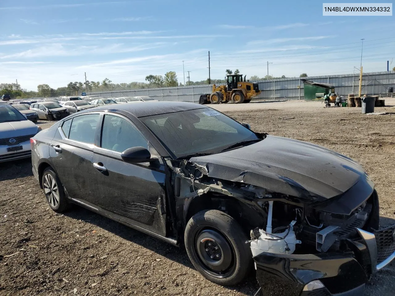 2021 Nissan Altima Sv VIN: 1N4BL4DWXMN334332 Lot: 73305304