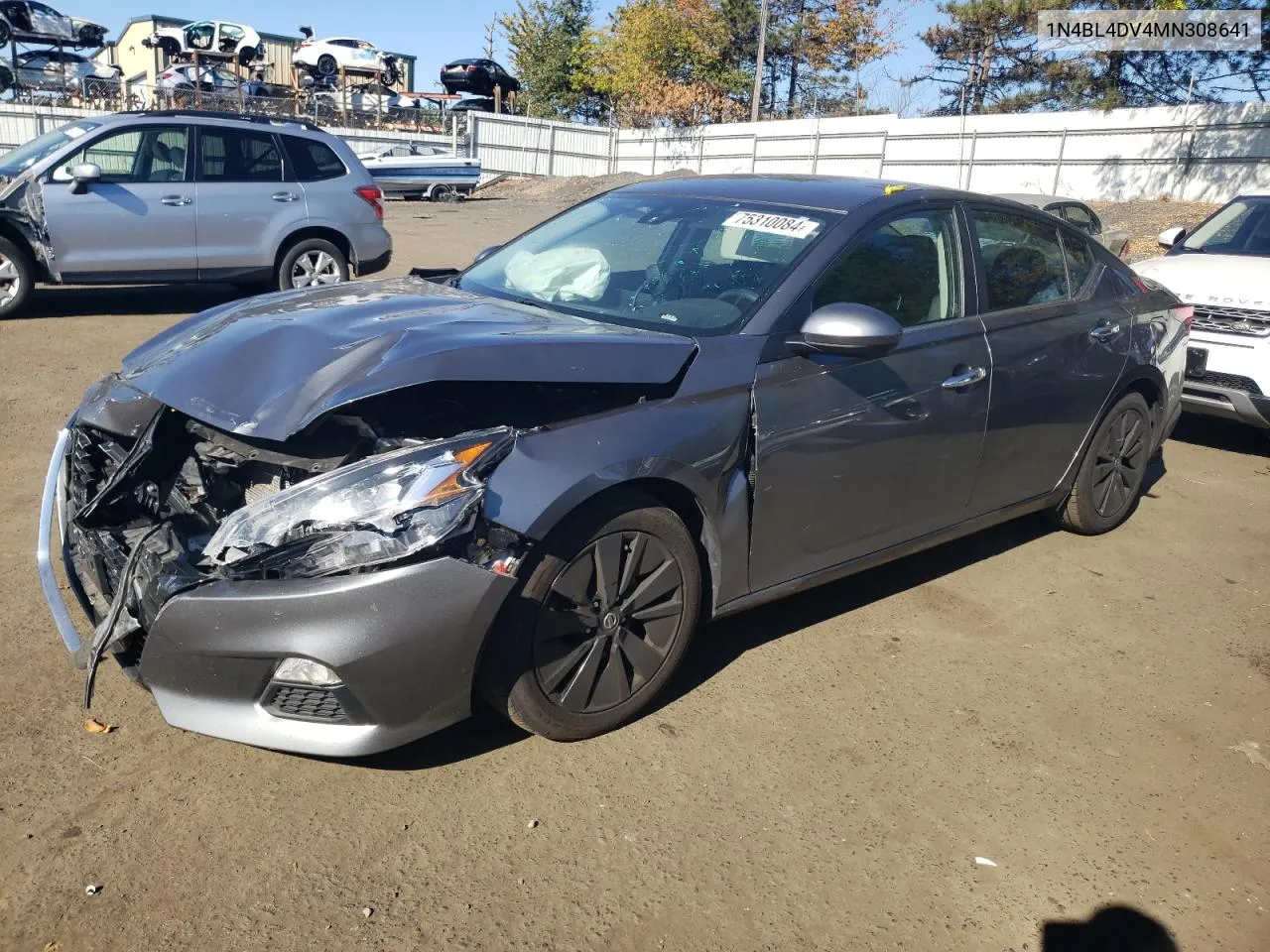 2021 Nissan Altima Sv VIN: 1N4BL4DV4MN308641 Lot: 75310084