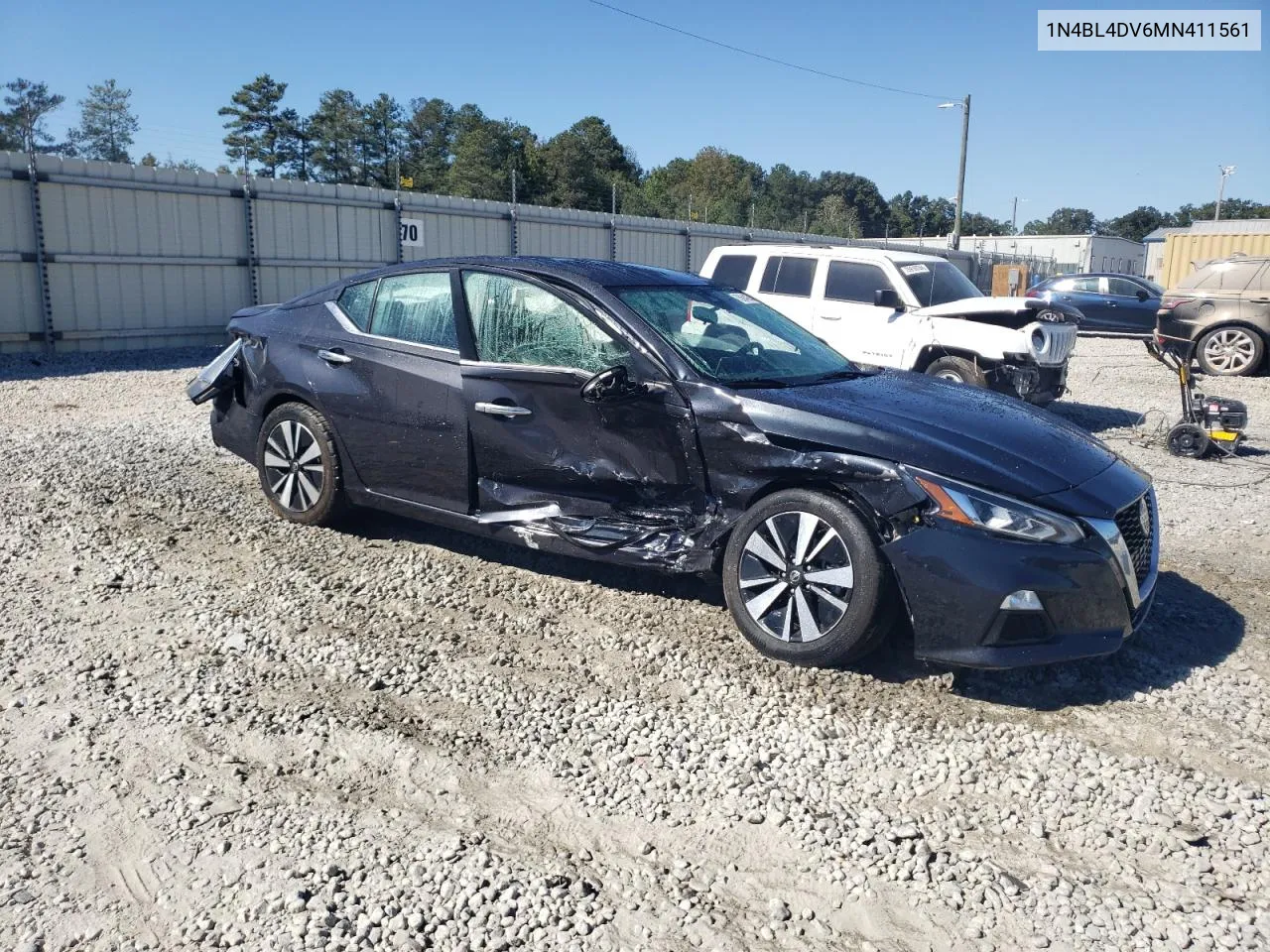 2021 Nissan Altima Sv VIN: 1N4BL4DV6MN411561 Lot: 75664974