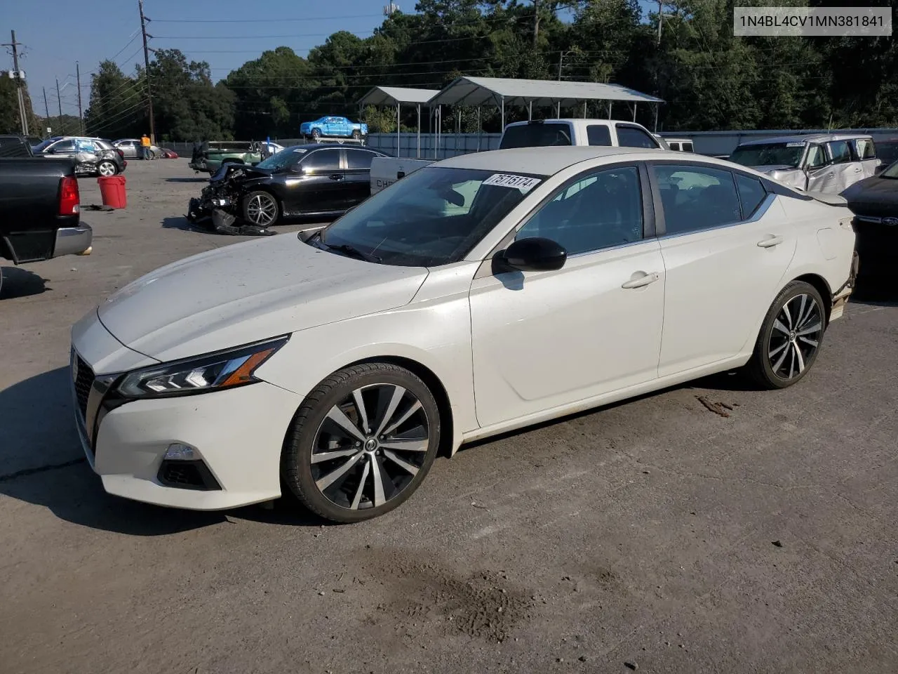 2021 Nissan Altima Sr VIN: 1N4BL4CV1MN381841 Lot: 75715174