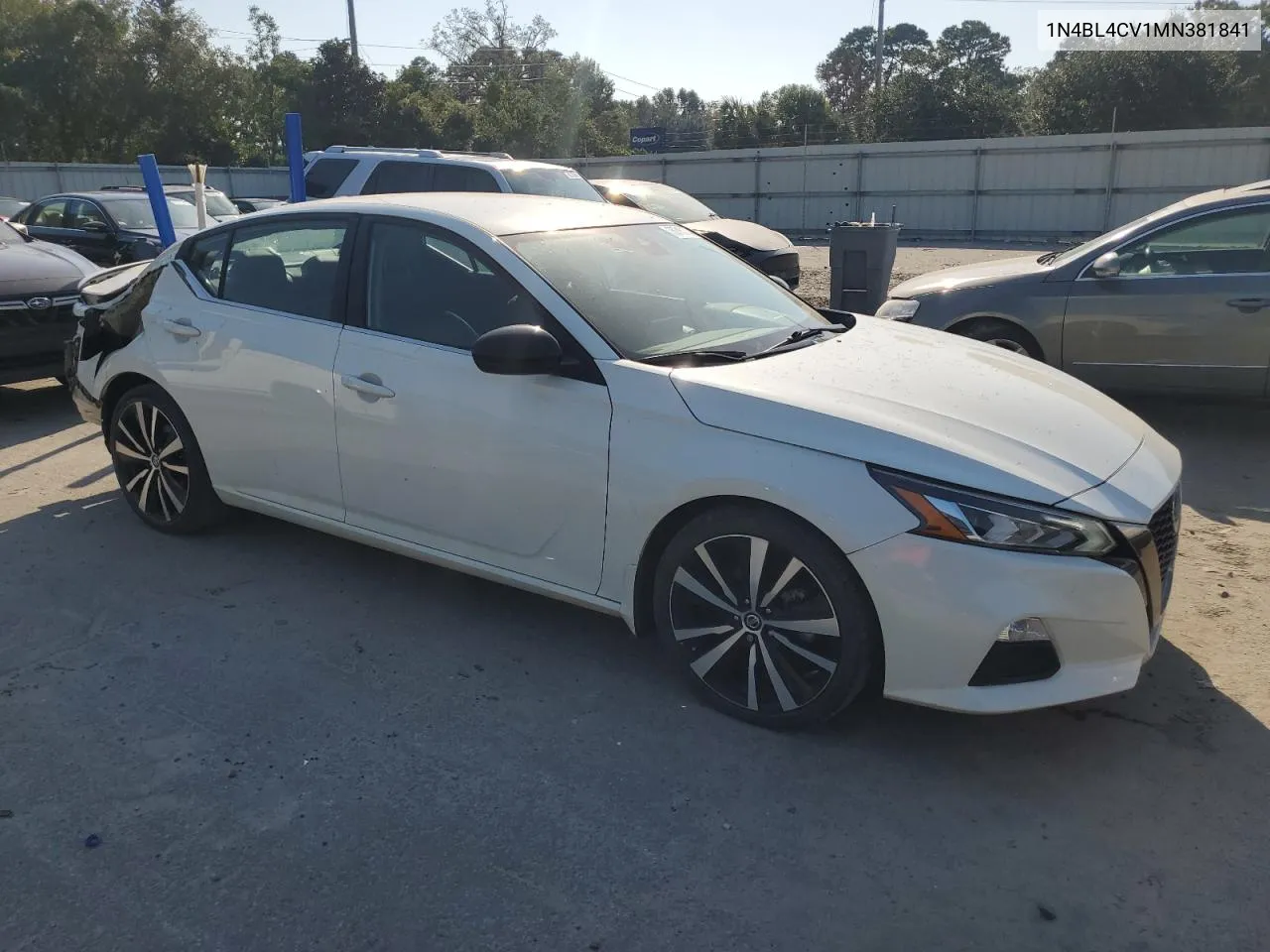 2021 Nissan Altima Sr VIN: 1N4BL4CV1MN381841 Lot: 75715174