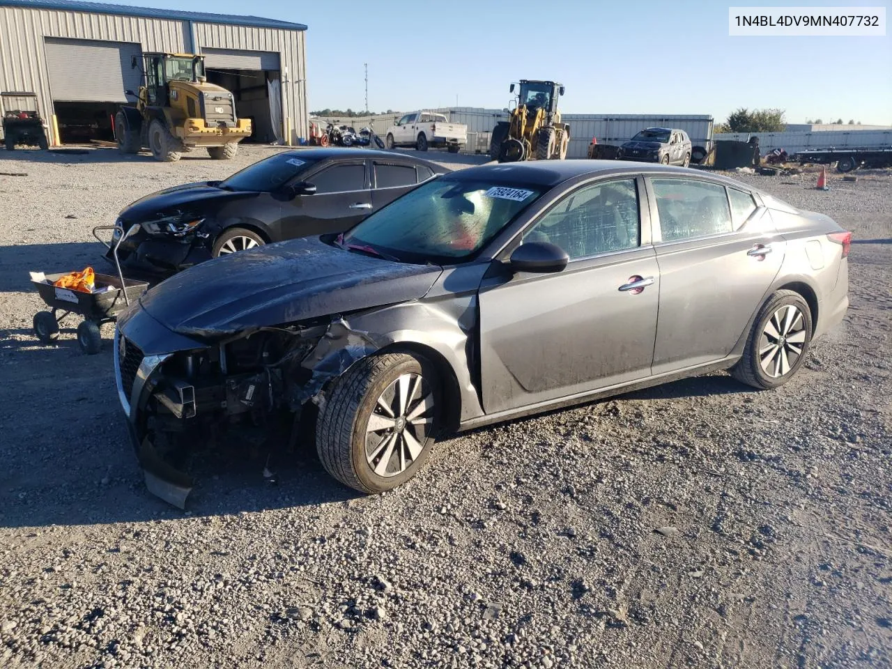 2021 Nissan Altima Sv VIN: 1N4BL4DV9MN407732 Lot: 75924164