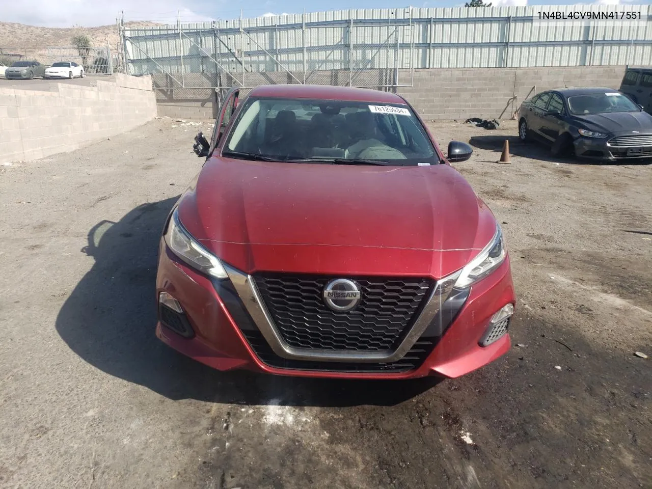 2021 Nissan Altima Sr VIN: 1N4BL4CV9MN417551 Lot: 76125934