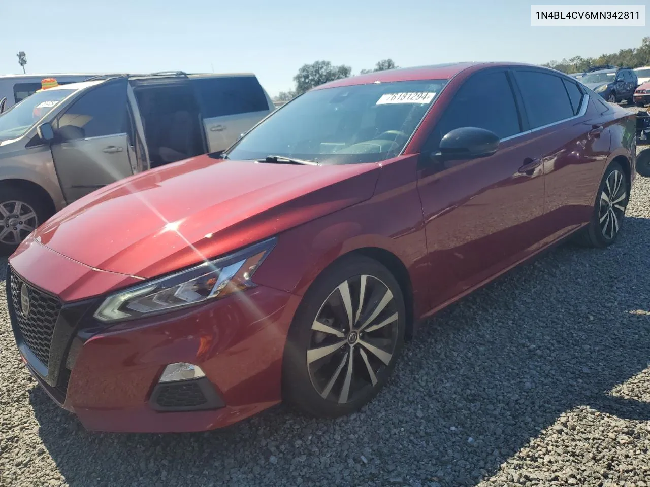 2021 Nissan Altima Sr VIN: 1N4BL4CV6MN342811 Lot: 76181294