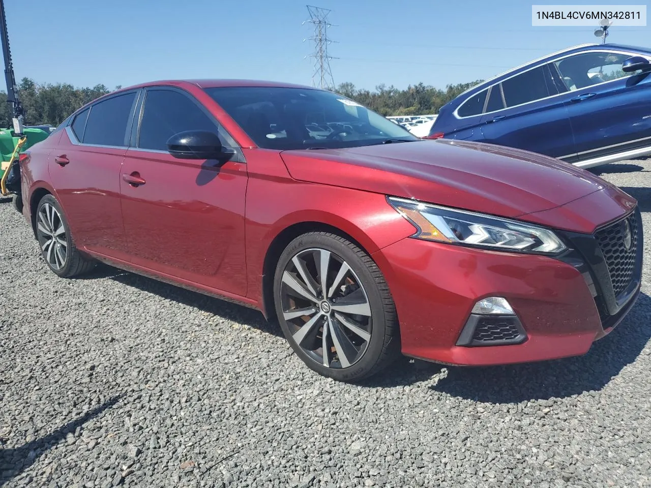 2021 Nissan Altima Sr VIN: 1N4BL4CV6MN342811 Lot: 76181294